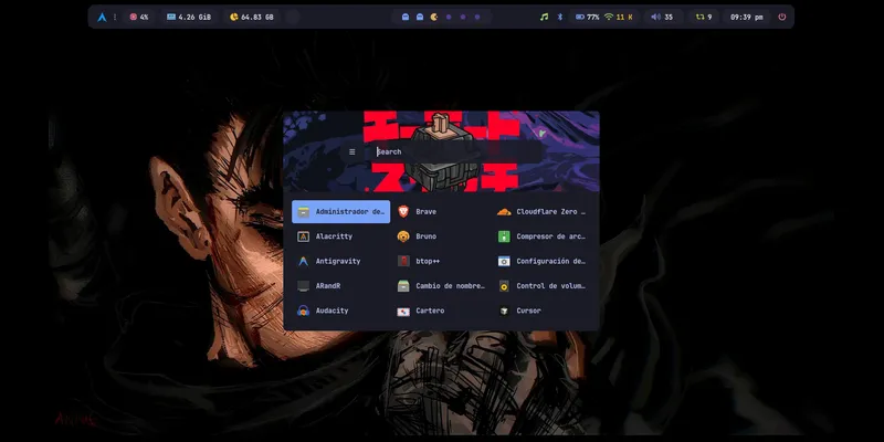Captura de pantalla del proyecto Linux Dotfiles