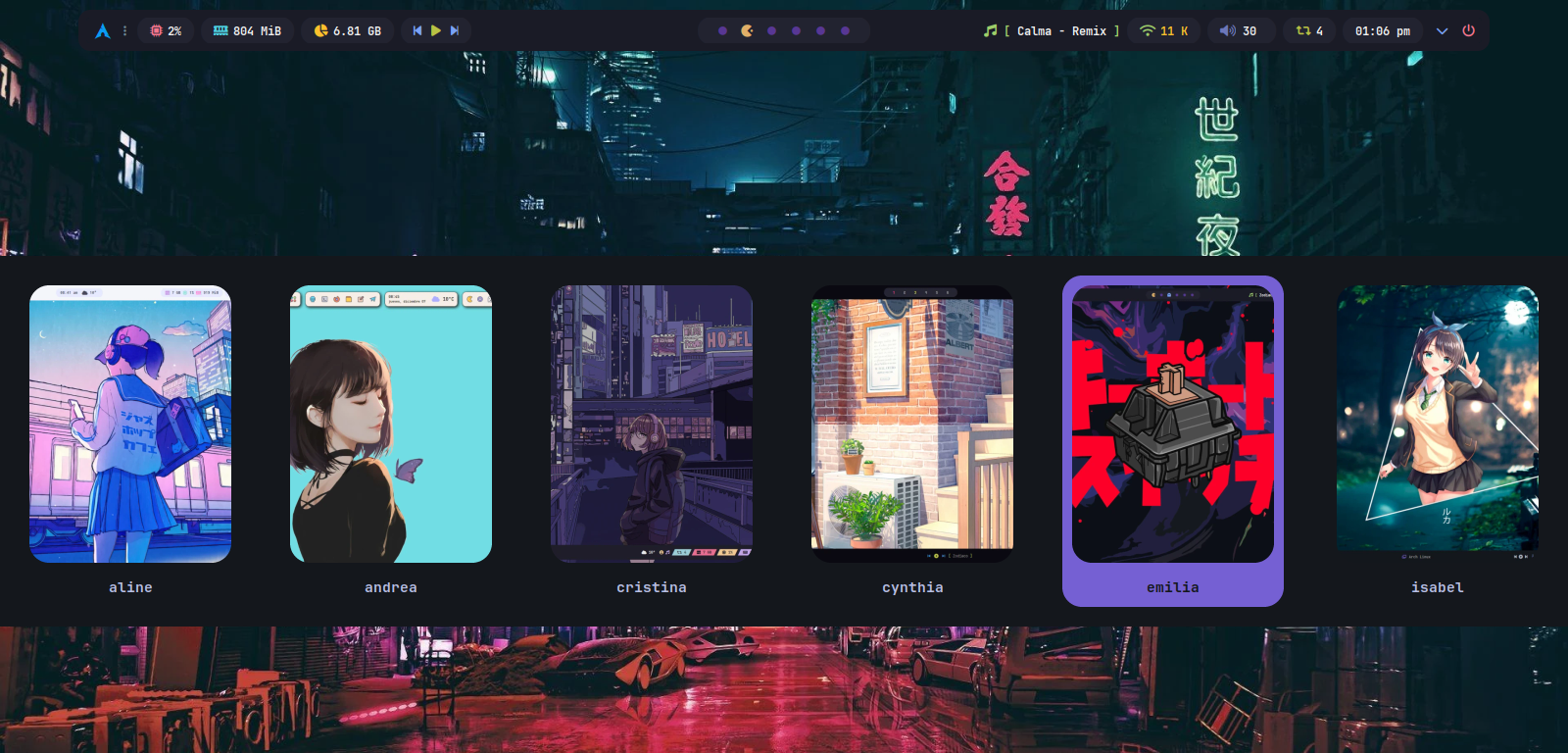 Captura de pantalla del proyecto Dotfiles — BSPWM
